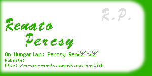 renato percsy business card